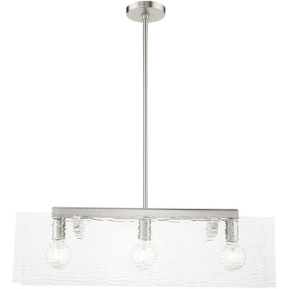 Three Light Dimmable Chandelier With Shades
