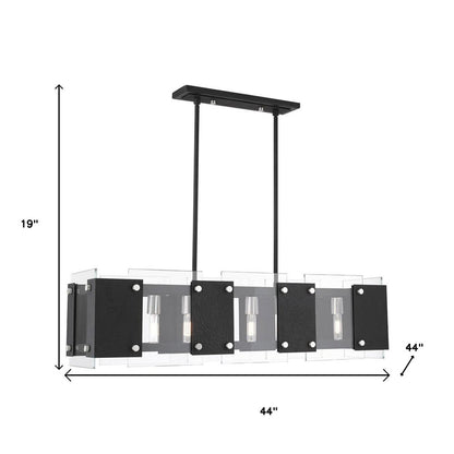 Eight Light Dimmable Chandelier With Shades