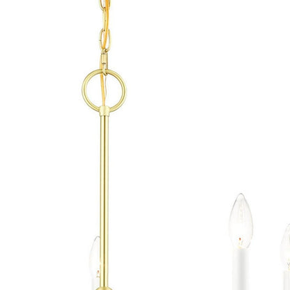 Five Light Dimmable Chandelier With Shades