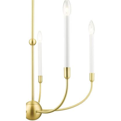 Five Light Dimmable Chandelier With Shades