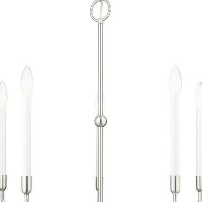 Five Light Dimmable Chandelier With Shades