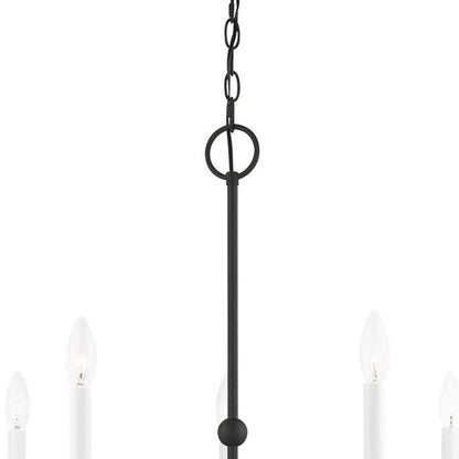 Seven Light Dimmable Chandelier With Shades