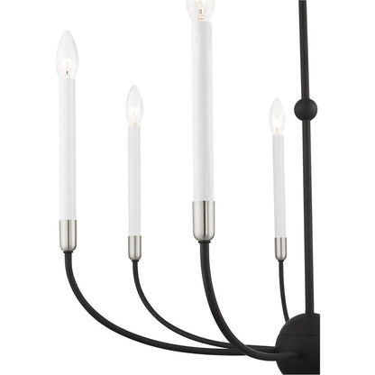 Seven Light Dimmable Chandelier With Shades