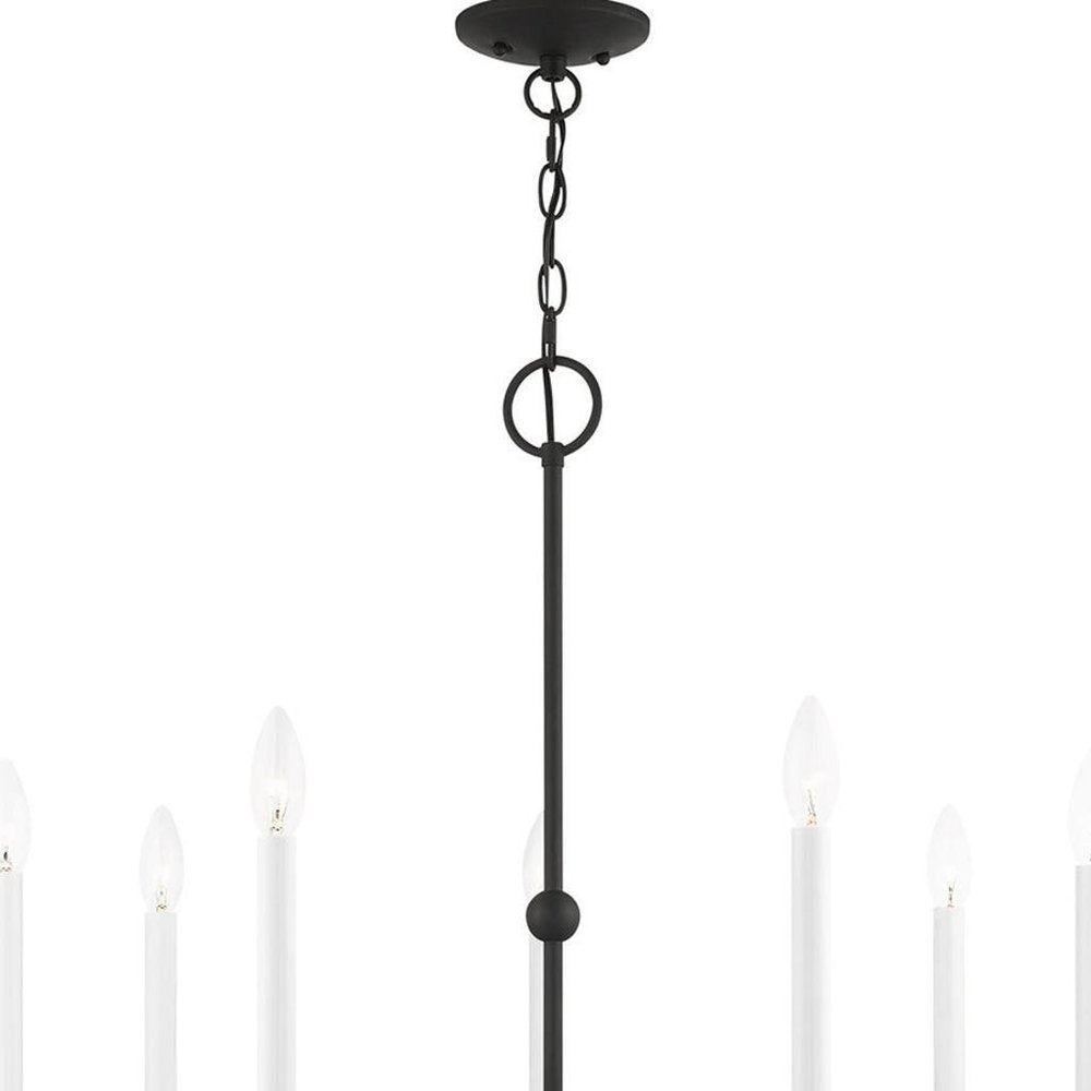 Seven Light Dimmable Chandelier With Shades