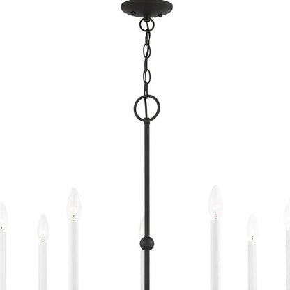 Seven Light Dimmable Chandelier With Shades