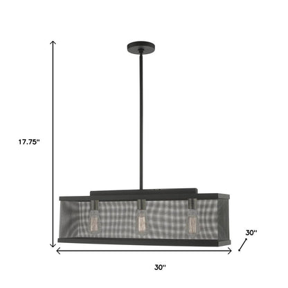 Three Light Dimmable Chandelier With Shades