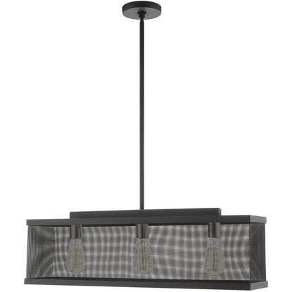 Three Light Dimmable Chandelier With Shades