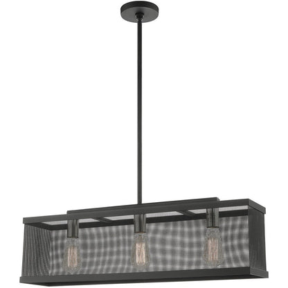Three Light Dimmable Chandelier With Shades