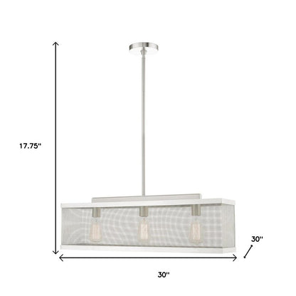 Three Light Dimmable Chandelier With Shades