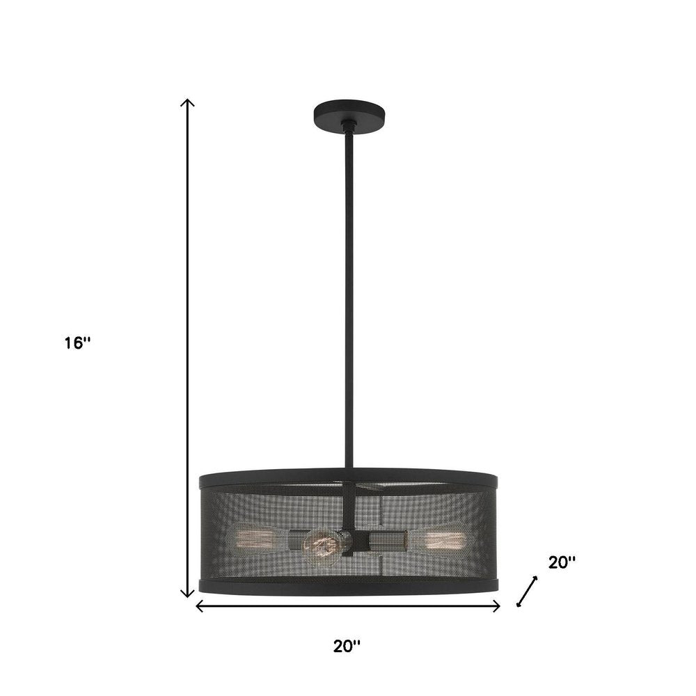 Four Light Dimmable Chandelier With Shades