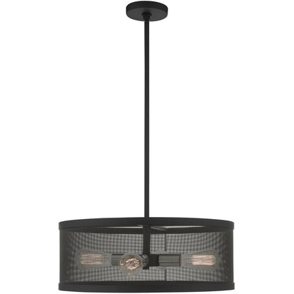 Four Light Dimmable Chandelier With Shades