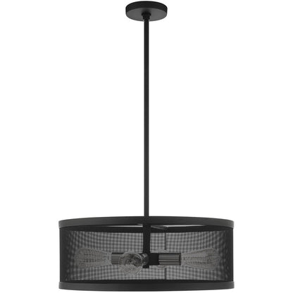 Four Light Dimmable Chandelier With Shades