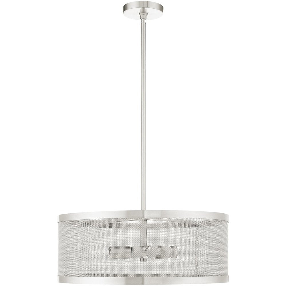 Four Light Dimmable Chandelier With Shades
