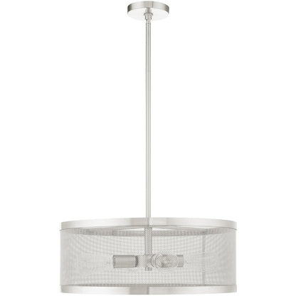 Four Light Dimmable Chandelier With Shades