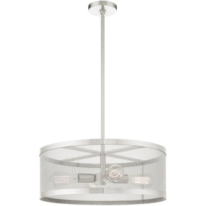 Four Light Dimmable Chandelier With Shades
