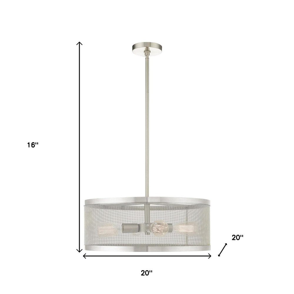 Four Light Dimmable Chandelier With Shades