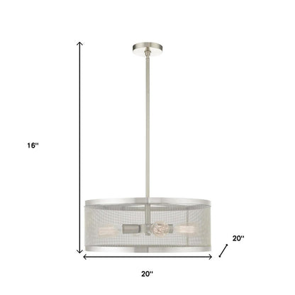 Four Light Dimmable Chandelier With Shades