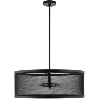 Five Light Dimmable Chandelier With Shades