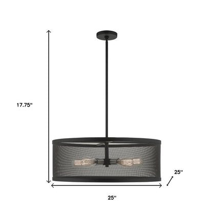 Five Light Dimmable Chandelier With Shades