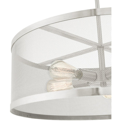Five Light Dimmable Chandelier With Shades