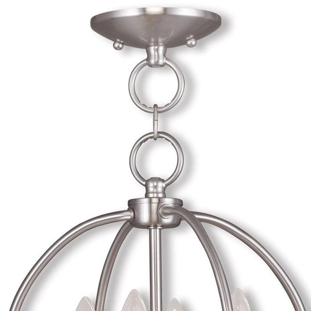 Four Light Dimmable Chandelier With Shades