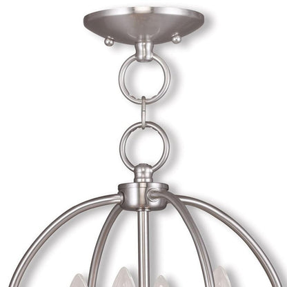 Four Light Dimmable Chandelier With Shades