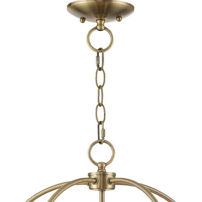 Five Light Dimmable Chandelier With Shades