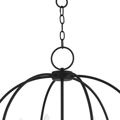 Six Light Dimmable Chandelier With Shades