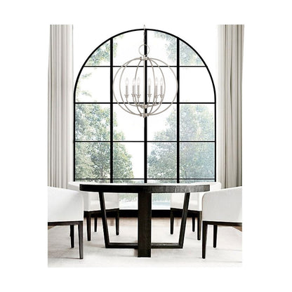 Six Light Dimmable Chandelier With Shades