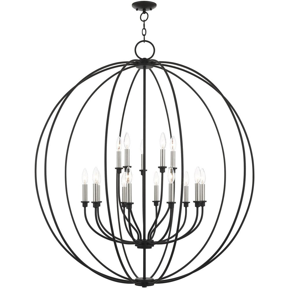 Multi Light Dimmable Chandelier With Shades