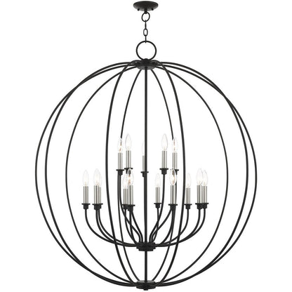 Multi Light Dimmable Chandelier With Shades