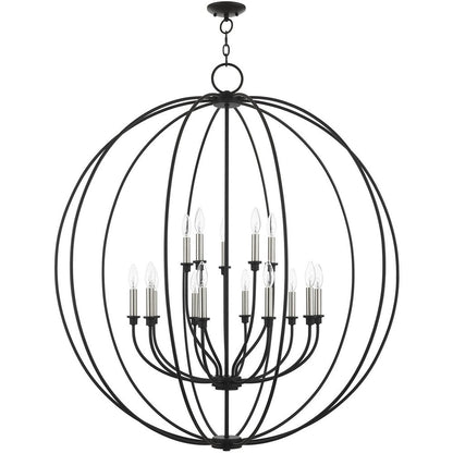 Multi Light Dimmable Chandelier With Shades
