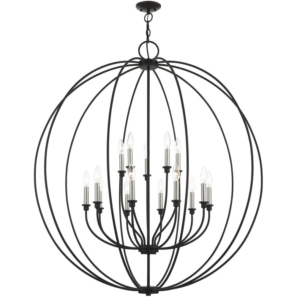 Multi Light Dimmable Chandelier With Shades