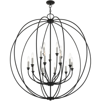 Multi Light Dimmable Chandelier With Shades