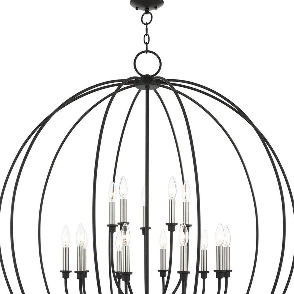 Multi Light Dimmable Chandelier With Shades