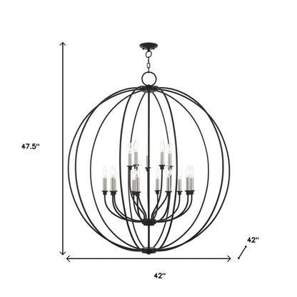 Multi Light Dimmable Chandelier With Shades