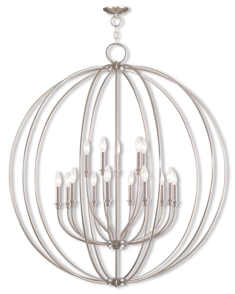 Multi Light Dimmable Chandelier With Shades