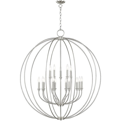Multi Light Dimmable Chandelier With Shades