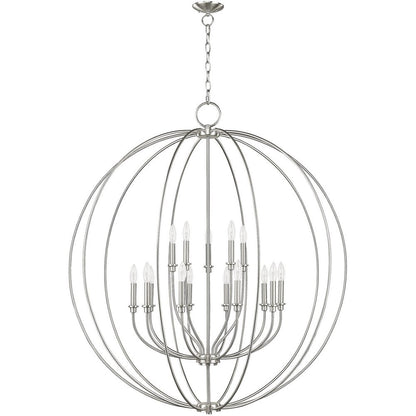 Multi Light Dimmable Chandelier With Shades