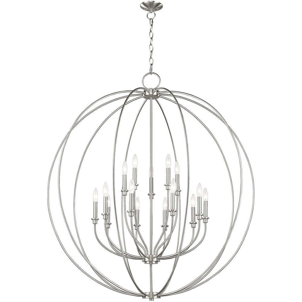 Multi Light Dimmable Chandelier With Shades