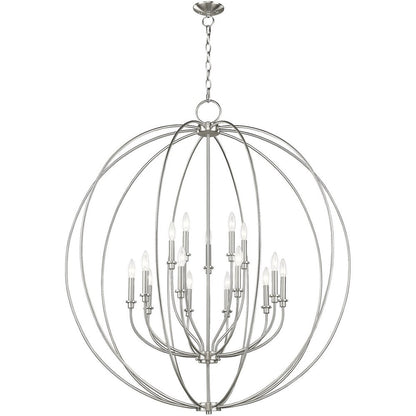 Multi Light Dimmable Chandelier With Shades