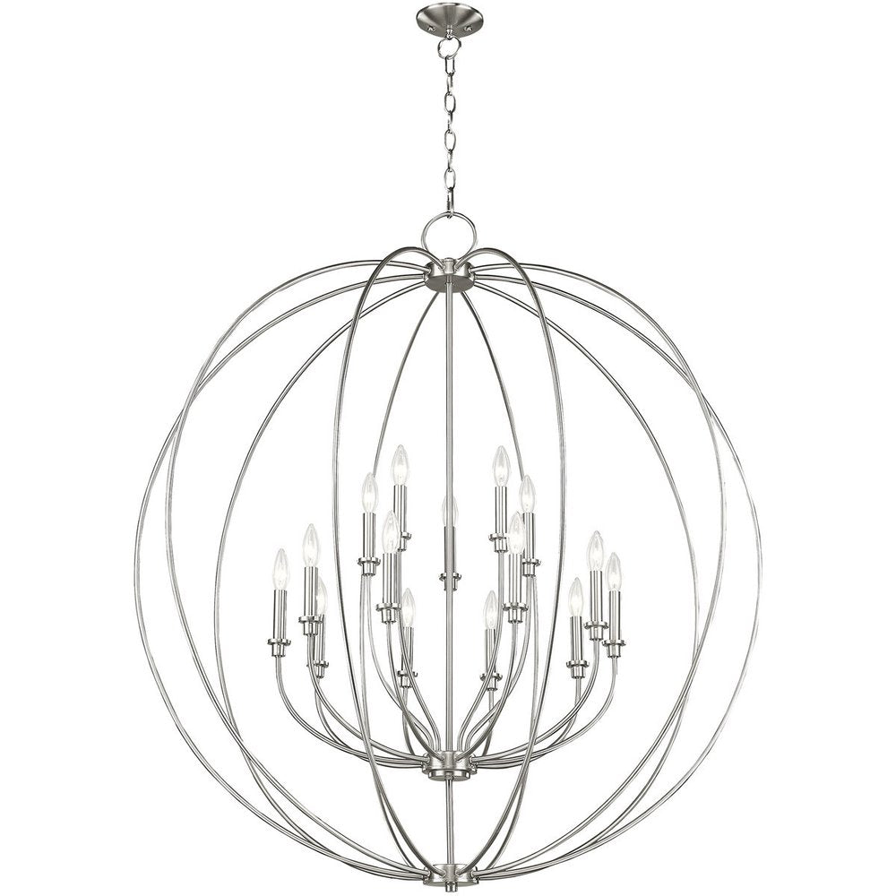Multi Light Dimmable Chandelier With Shades