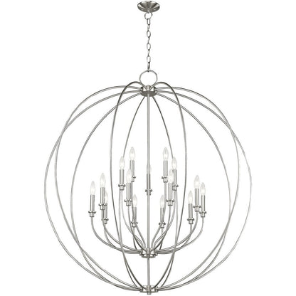 Multi Light Dimmable Chandelier With Shades
