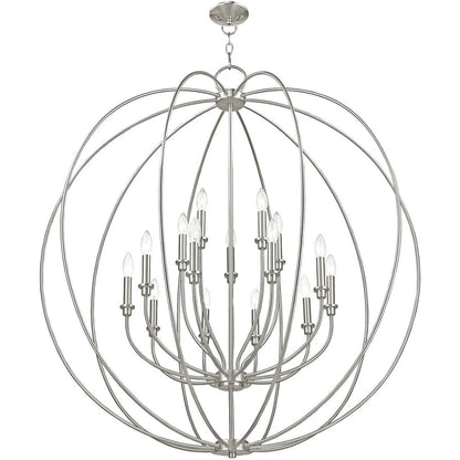 Multi Light Dimmable Chandelier With Shades