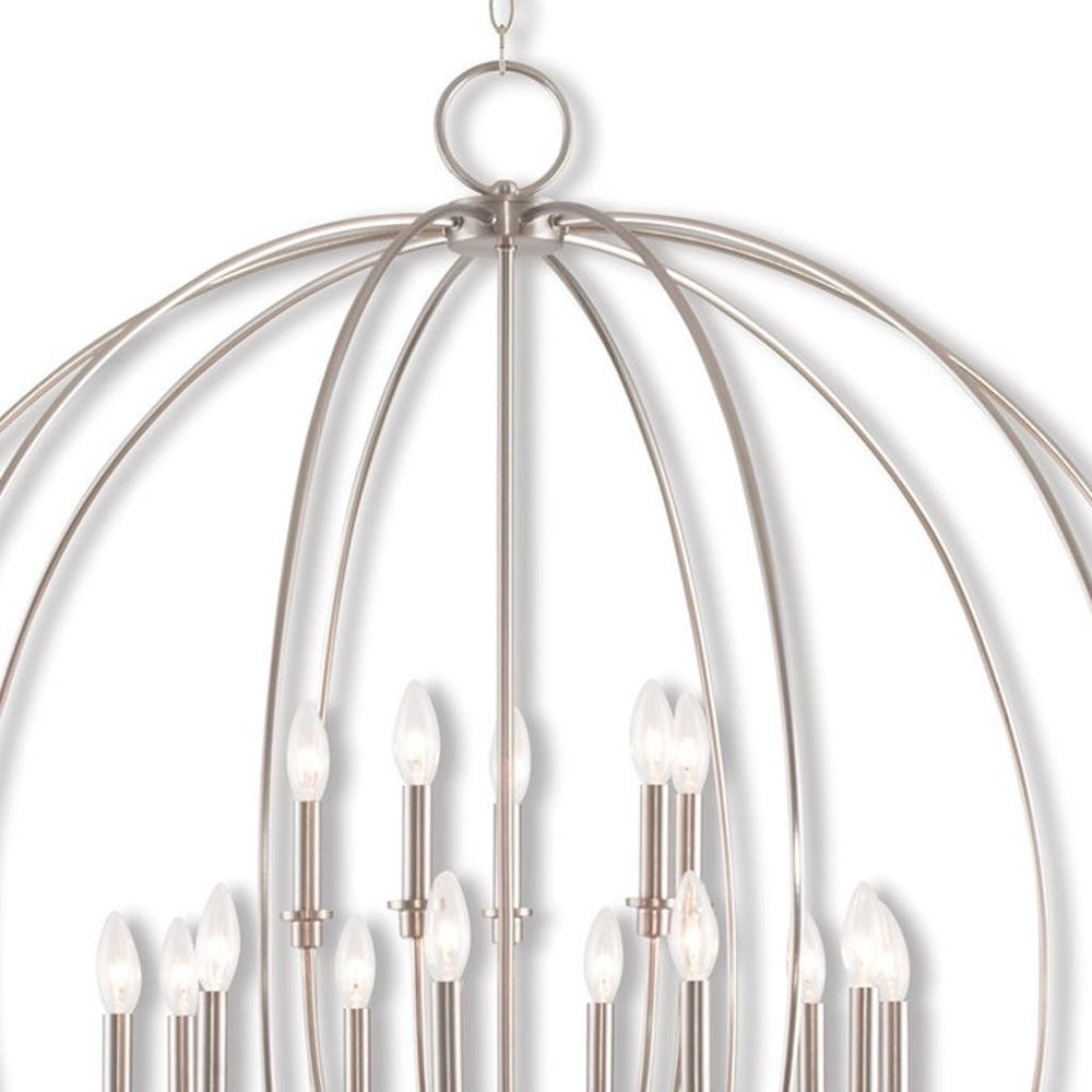 Multi Light Dimmable Chandelier With Shades