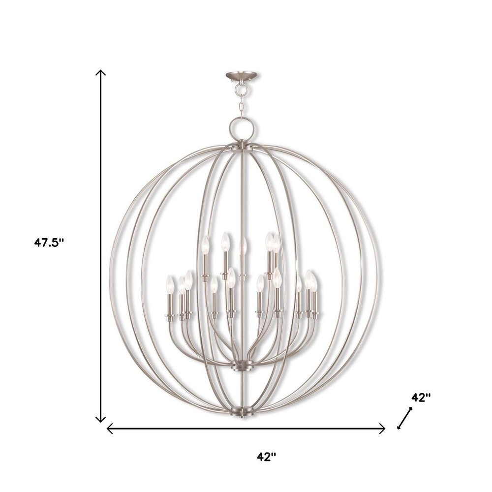 Multi Light Dimmable Chandelier With Shades
