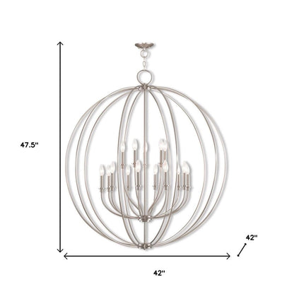 Multi Light Dimmable Chandelier With Shades