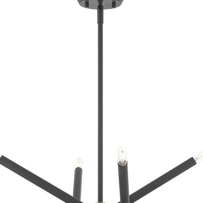 Eight Light Dimmable Chandelier With Shades