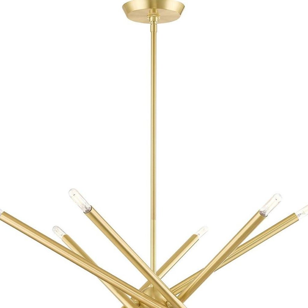 Six Light Dimmable Chandelier With Shades