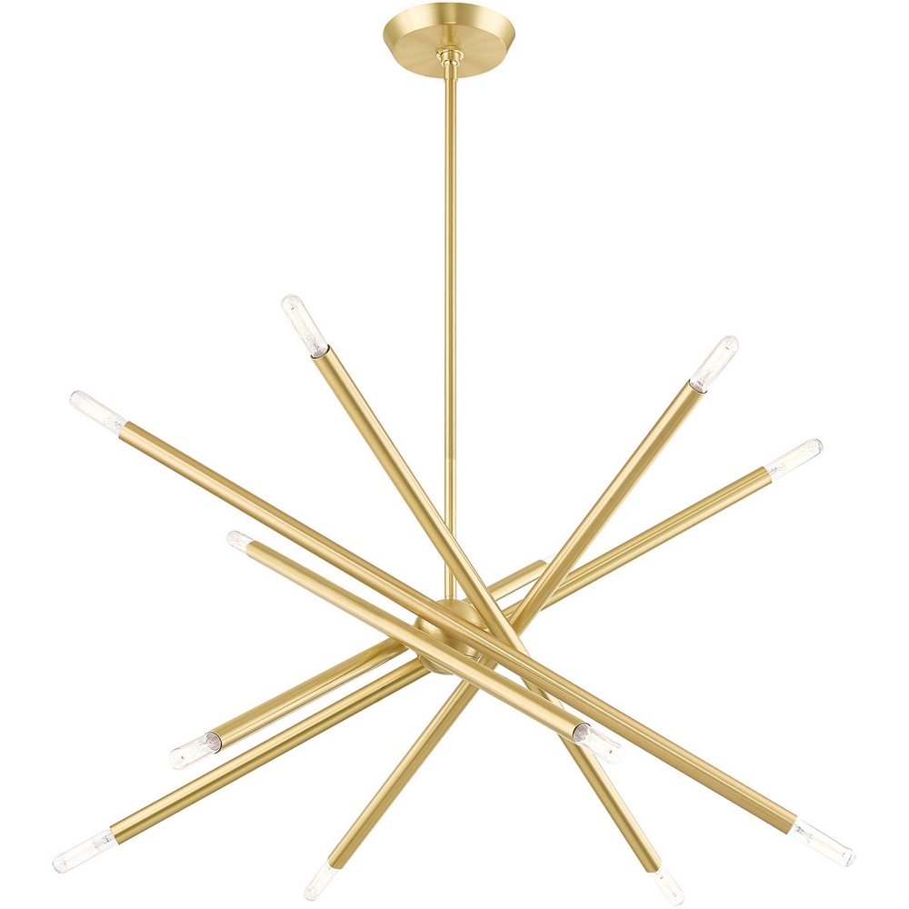 Six Light Dimmable Chandelier With Shades